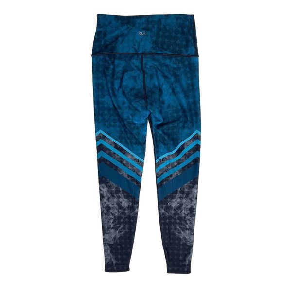 Wear it to Heart Leggings Women Size Small Reversible Blue Gray Full Length WITH - Picture 2 of 10